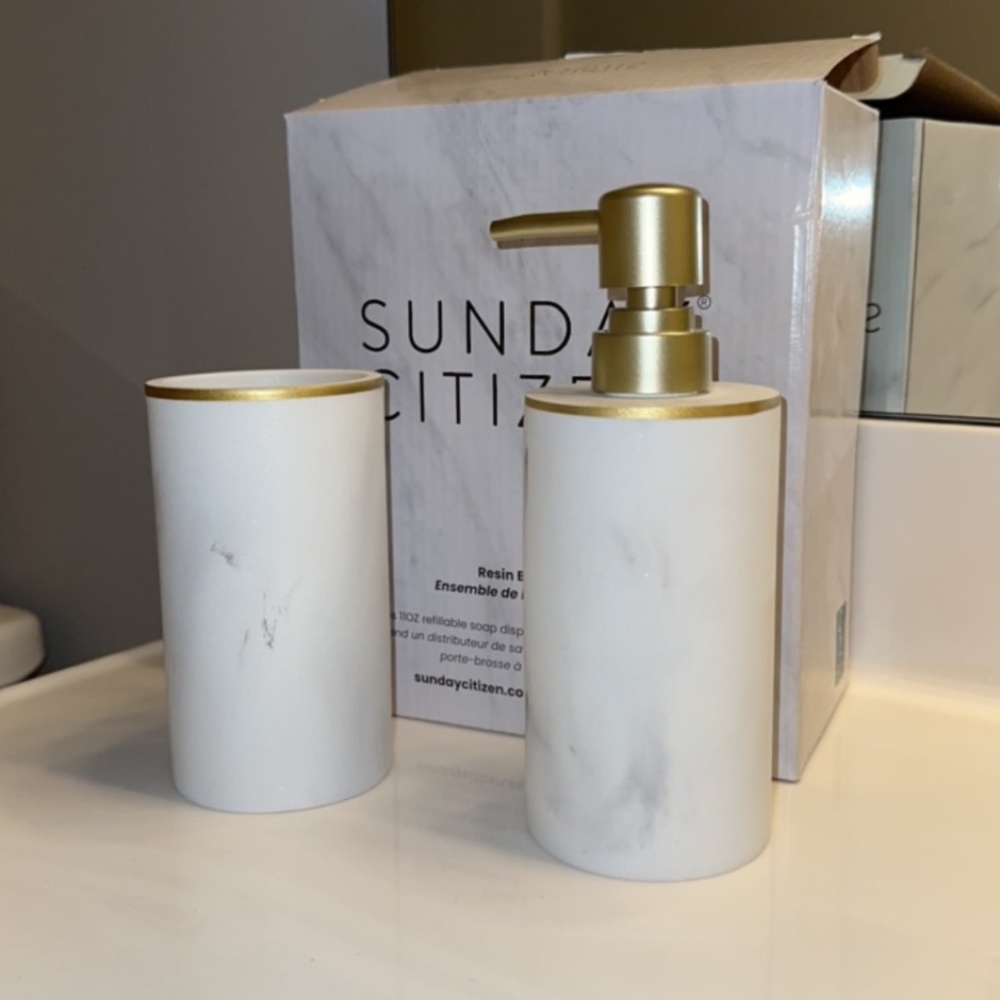 Sunday Citizen Bath Set (Faux Marble)
